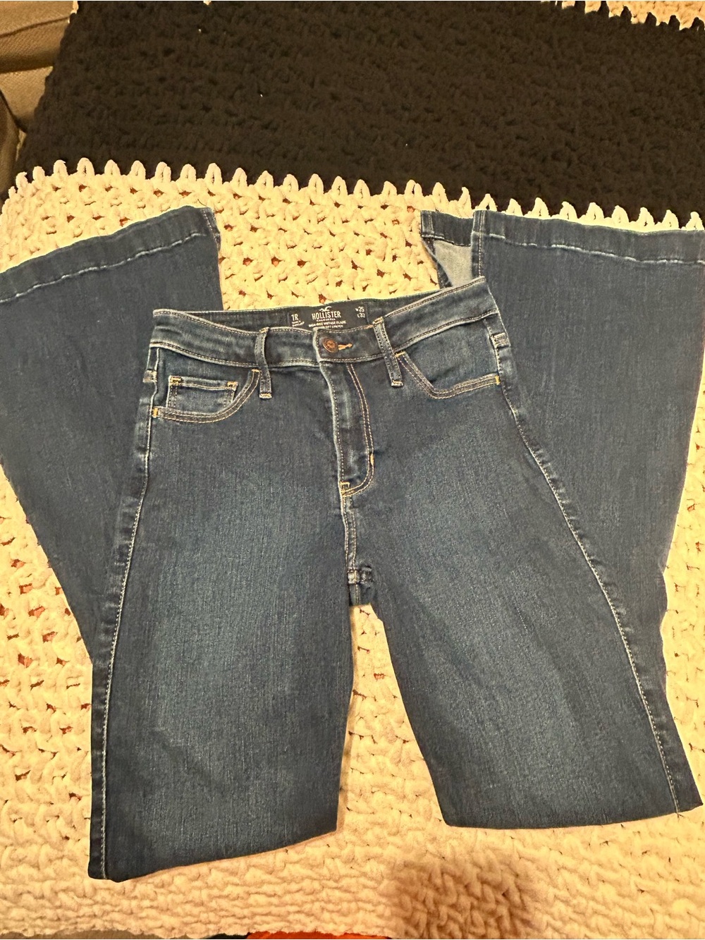 Hollister Vintage Medium Blue Flare Jeans